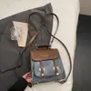 Mochila de Gran Capacidad para Mujer Nueva Tendencia Moda Coreana Versátil Casual Simple Cubo Bolsa Escolar Mochila de Viaje