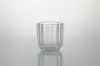 Taza Moderna de Vidrio Transparente para Velas Aromáticas Portavelas de Vidrio Transparente Espesado Adornos Decorativos Taza Vacía para Velas