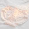 Ropa interior floral con lazo rosa para mujer Categoría a Entrepierna suave 10A Antibacteriana Transpirable Cintura media Cubre cadera Ropa interior para niña
