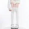 Calcetines de estilo coreano miu a rayas verticales hasta la rodilla, calcetines de estilo japonés JK Lolita ballet para otoño/invierno, perfectos con botas, calcetines largos