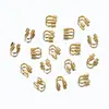 Fecho de Ferradura Banhado a Ouro 14K, Protetor de Fio em Formato U que Preserva a Cor, Acessórios de Fecho de Ponta para Contas de Pulseira Colar de Joias DIY Feito à Mão