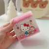 Algodão Swab com Haste de Desenho Stitch Mais Vendido Doméstico Ponta Dupla Colher de Ouvido Pontiaguda Haste de Algodão Swab Coração de Menina Haste de Algodão Swab para Maquiagem