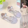 Sandalias de moda para niña con lazo 2026 Verano Nuevo estilo Inspiradas en Chanel Sandalias cerradas versátiles de suela suave para niños