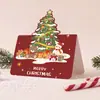 Amazon transfronteiriço Halloween véspera de Natal mensagem de Natal dobrável mensagem de cartão feliz Natal