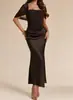 G26D862 Nuevo vestido bodycon transfronterizo europeo y americano para mujer, elegante vestido de noche, vestido largo moderno y elegante