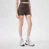 Shorts Esportivos Franzidos Sem Desconforto com Bolso Traseiro, Cintura Alta, Levanta Bumbum, Shorts de Yoga com Sensação de Nuvem para Corrida ao Ar Livre e Fitness