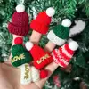 Bufanda Mini de Hilo Navideña, Gorro Navideño, Muñeca DIY, Botella de Vino, Decoración para Bebidas, Accesorios para Muñecas, Mayoreo