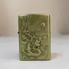 Encendedor de queroseno de bronce Dragon Ball relieve tallado en metal artesanía estilo retro encendedor venta al por mayor