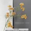 Cenário de Arranjo de Flores Artificiais Amarelas Rosas Falsas Arranjo de Flores Estilo Floresta de Casamento Flores Adereços Decorativos