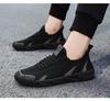 Sapatos masculinos 2023 outono novos sapatos casuais tênis de corrida masculino juventude sapatos de trabalho pretos uma geração de cabelo