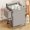 Cesto de Roupas Sujas, Cesto de Armazenamento de Lavanderia de Grande Capacidade, Rack de Armazenamento Dobrável para Uso Doméstico, Cesto de Lavanderia para Banheiro
