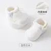 Sapatos de caminhada para bebê, quentes, com sola macia, antiderrapantes, sapatos para recém-nascido que não apertam os pés, com cadarços, sapatos pré-caminhada para bebês e crianças pequenas
