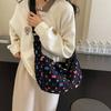 Bolso Dumpling Transfronterizo Bolso Bandolera Verano Gran Capacidad Bolso Commuter Nicho Trendy Bolso de Lona Cuadro Colorido Bolso de Hombro
