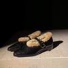 Zapatos Mary Jane de Piel de Oveja Modelo Nuevo 2026 para Mujer, Zapatos para Mamá con Forro de Felpa Añadida para Calidez, Zapatos Peludos de Cuero Genuino con Hebilla Única para Mujer