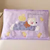 Funda de Almohada Infantil Algodón Puro Dibujos Animados Gasa Funda de Almohada Par Funda de Almohada Paquete Individual Antideslizante y Anticaída