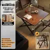 Mesa de comedor plegable de madera maciza, rectangular, para apartamentos pequeños, mesa y sillas de comedor para uso doméstico, modelo nuevo 2025, adecuada para viviendas de alquiler