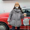 Abrigo de Invierno para Mujer de Algodón Acolchado Grueso Estilo Coreano Gris Abrigo de Algodón Estilo Estudiante Talla Grande Abrigo Tipo Pan A2235