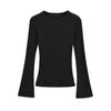 Comércio Exterior Atacado 2025 Outono Novo Moda Feminina Solto Casual Design Nicho Mangas Longas Tops Camisetas