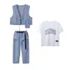 Disfraz de jazz para niña, guapo traje de actuación hip hop japonés, conjunto para niños, hip hop hiphop, pasarela, escenario, moda
