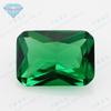 Huagang Gem Chanfro Retangular Nano Verde Pedra Nua Pequena Octogonal Verde Nano Avó Gema Artificial Verde