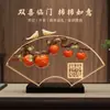Adorno de Calabaza de Cinco Bendiciones para Sala de Estar, Entrada, Mueble de TV, Decoración de Vinoteca, Regalo de Inauguración, Regalo para Casa Nueva