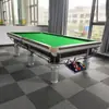 Mesa de Billar Comercial Grande T6, Mesa de Billar Pequeña Estándar Estilo Chino y Americano Bola Ocho Negra, Snooker Apertura Tienda Guangdong