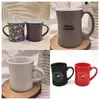 Caneca Modelada na Cintura com Gravação de Logo Personalizado, Xícara de Cerâmica com Esmalte Fosco e Brilhante, Xícara de Café Multitamanho, Caneca de Presente Corporativo