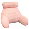 Almofada de cabeceira de seda gelada bolsa macia travesseiro de suporte lombar travesseiro de encosto grande para sofá cama para brincar com celular para ler removível e lavável