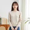 Suéter 100% Cachemir Puro Hengyuanxiang para Mujer, Cuello Redondo, Nuevo Estilo Otoño e Invierno 2025, Suéter de Cachemir Cálido y Lujoso para Mujer