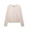 Z Ropa de Mujer Transfronteriza Estilo Europeo y Americano Nueva Moda Simple Versátil Jersey de Cuello Redondo Tejido Suave 2142186
