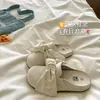 ¡Azulillo de primavera~! Sandalias de exterior para mujer, estilo INS romántico francés, moño perezoso, Birkenstock, slip-ons a la moda, suela gruesa