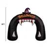 Arco Hinchable de la Parca de Halloween Decoración para Fiesta al Aire Libre en el Jardín Poliéster Luz LED Iluminado Modelo Hinchable de Vampiro