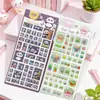 Pegatinas Cuadradas de Cristal con Relieve de Dibujos Animados Lindos 3D para Niños, Fundas de Teléfono, Pegatinas de Decoración DIY al por Mayor