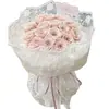 Tela Floral Bordada de Encaje Vintage en Stock, Malla Floral Floral Trendy Estilo Chanel, Materiales para Empaque de Flores Frescas de Floristería al por Mayor