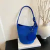 Bolsa de Ombro Feminina Couro Macio Simples Retrô Coreana Nova Tendência Moda Bolsa Saco Super Popular Ins Casual Bolsa de Ombro