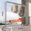 Estante Secador de Ropa de Tubo de Acero para Dormitorio, Interior, Balcón, Uso en Exteriores, Móvil, para Colgar y Secar Ropa, Estante de Ropa de Tubo