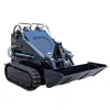 Exportar Mini Cargadora Compacta Italiana, Camión de Ingeniería Multifuncional, Carretilla Elevadora Pequeña para Limpieza de Basura en Interiores