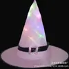 Sombrero de bruja brillante para Halloween naranja morado rojo rosa rojo rosa sombrero de bruja