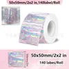 Papel Térmico Adesivo Redondo Diamante Holográfico Laser Prata Compatível com Papel Térmico P50/T50M/B3S