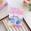 Cuerda para el Cabello con Lazo de Crema de Verano para Niñas Anillos para el Cabello Color Fantasía Alrededor de la Cuerda para el Cabello Par de Corbatas Correa para el Cabello Dulce Adorno para la Cabeza