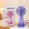 Ventilador de Mão USB Modelo Novo 2026, Suporte para Celular, Mini Ventilador Elétrico Portátil de Mesa para Uso Externo