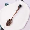 Cuchara de Piedra Bruta de Cristal Natural Cuchara Mezcladora Tallada Vintage Accesorios para Juego de Té Cuchara de Postre Artesanías de Cristal Venta al por Mayor