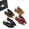 Sandalias de cuña estilo francés, zapatos de hada, nueva colección primavera y otoño 2026, combinadas con faldas, bailarinas de gamuza con punta