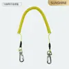 Cuerda de resorte Correa de muñeca anticaída Lanyard Gancho de llavero Accesorio Tirachinas Cuerda elástica Gadget anticaída Equipo de pesca