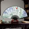 Ventilador Tradicional Todo em Plástico, Ventilador Promocional de Verão para Homens, Ventilador Estilo Chinês, Ventilador de Seda Dobrável Portátil 8 polegadas 10 polegadas em Estoque