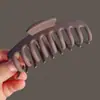 Pinza Tiburón Mate Esmerilado Color Frío Inspirado en Celebridades Pinza Garra para Flequillo Pasador para el Cabello de Niña Textura Versátil Accesorio para el Cabello de Comercio Exterior