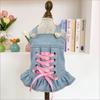 Petcircle Pet Circle Roupas Fofas para Cachorros Princesinha Jaqueta Jeans Marca da Moda