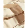 Sudadera Casual de Moda para Mujer, Patrón de Café - Poliéster, con Cordón, Bolsillos Código Inglés