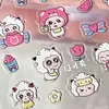 Pegatinas para Uñas Estilo Oveja Perezosa del Little Red Book, Pegatinas de Dibujos Animados Estéreo en Relieve para Tazas de Agua, Pegatinas para Portalápices, Pegatinas para Uñas de Cámara