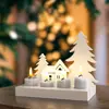Adornos de Candeleros de Navidad de Amapola Molde de Yeso Casa de Árbol de Navidad DIY Candeleros de Cuatro Compartimentos Molde de Silicona